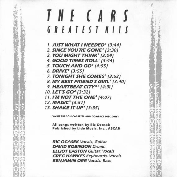 The Cars : The Cars Greatest Hits (CD, Comp, RP, Spe)