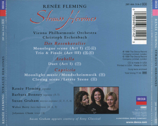Renée Fleming : Strauss Heroines (CD, Album, Comp)