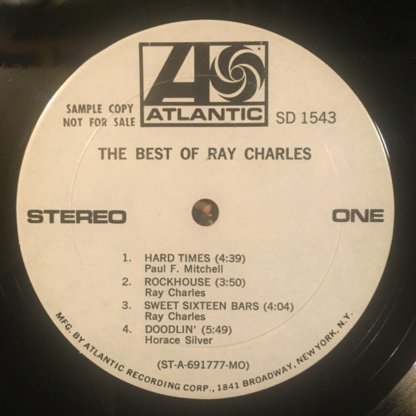Ray Charles : The Best Of Ray Charles (LP, Comp, Promo, Mon)