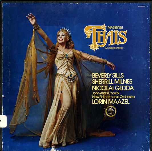 Jules Massenet, Beverly Sills, Sherrill Milnes, Nicolai Gedda, John Alldis Choir, New Philharmonia Orchestra, Lorin Maazel : Thaïs (Complete Opera) (3xLP, Quad + Box)
