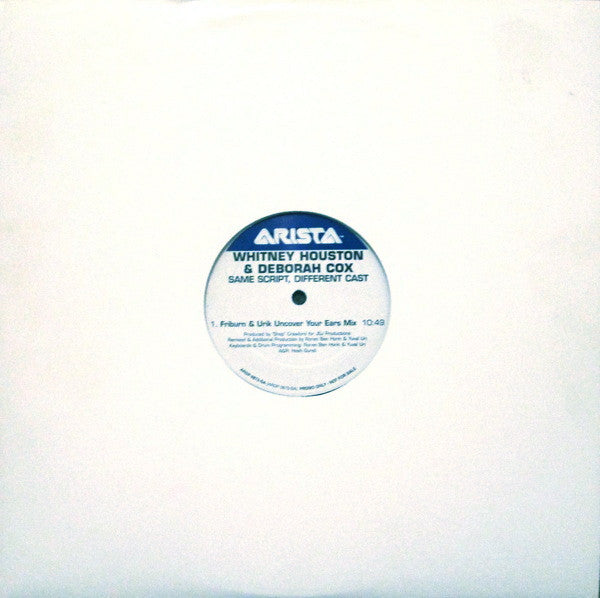 Whitney Houston & Deborah Cox : Same Script, Different Cast (12", Promo)