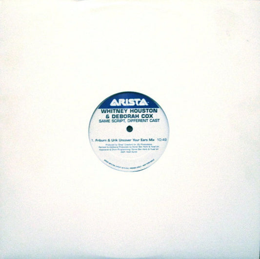 Whitney Houston & Deborah Cox : Same Script, Different Cast (12", Promo)