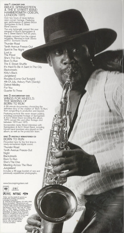 Bruce Springsteen : Born To Run (Box, 30t + DVD-V, Multichannel, NTSC + DVD-V, NTSC)