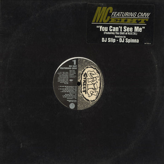 MC Eiht : You Can't See Me (12", Promo)