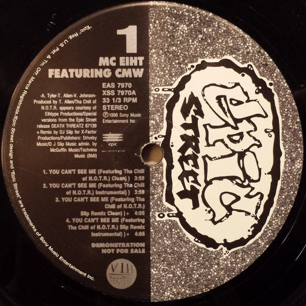 MC Eiht : You Can't See Me (12", Promo)