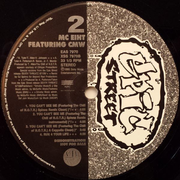 MC Eiht : You Can't See Me (12", Promo)