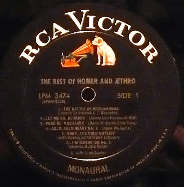 Homer And Jethro : The Best Of Homer And Jethro (LP, Album, Comp, Mono, RE, Hol)