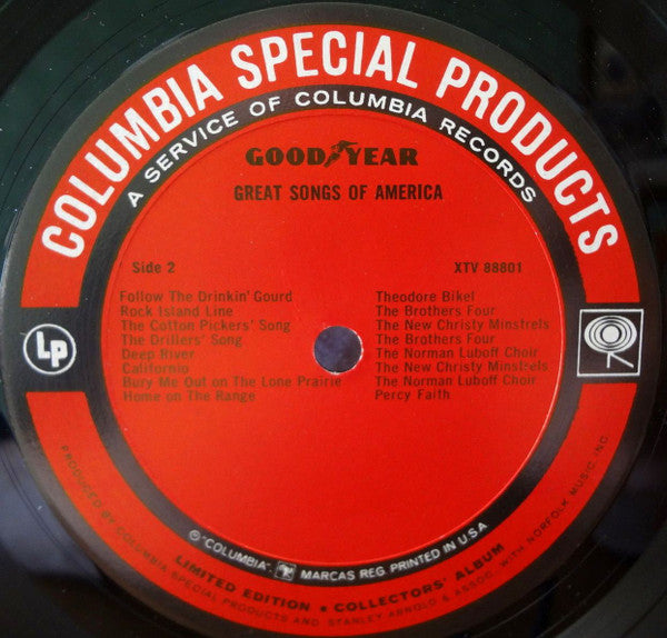 Various : Great Songs Of America (LP, Comp, Mono, Ltd, Pit)