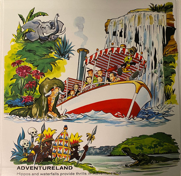 Walt Disney, Cliff "Ukulele Ike" Edwards : A Day At Disneyland With Walt Disney And Jiminy Cricket (LP, RE, Gat)