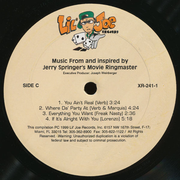 Various : Ringmaster (Music From And Inspired By Jerry Springer's Movie) (2xLP, Comp)