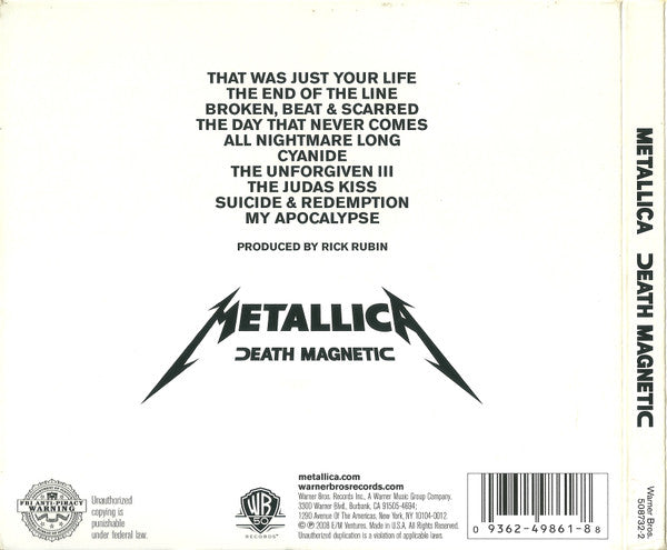 Metallica : Death Magnetic (CD, Album, Cut)