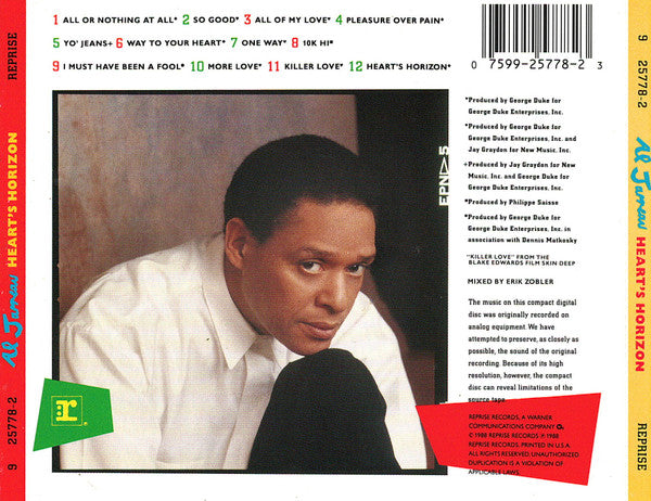 Al Jarreau : Heart's Horizon (CD, Album)