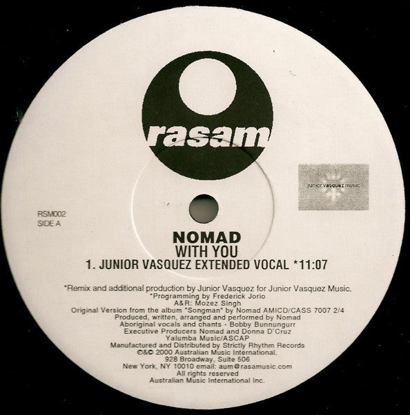 Nomad (3) : With You (12")