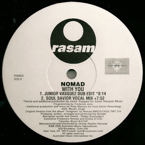 Nomad (3) : With You (12")