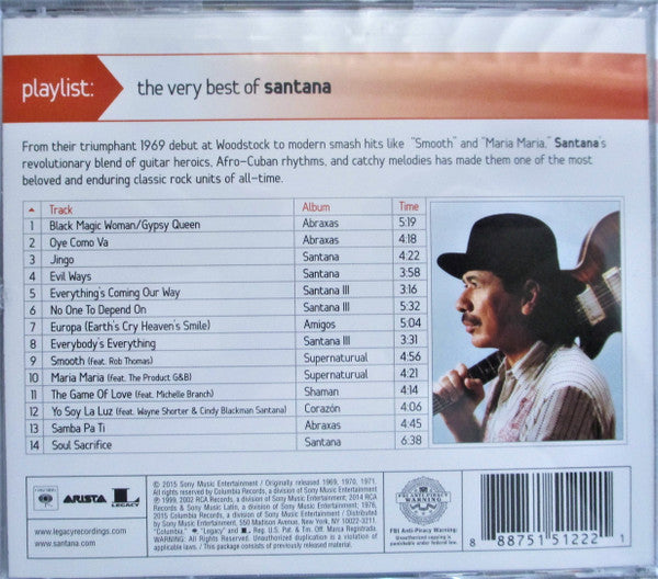 Santana : Playlist: The Very Best Of Santana (CD, Comp, Enh, RE)