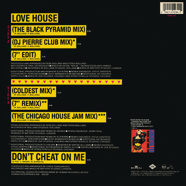 Samantha Fox : Love House (12", Single)