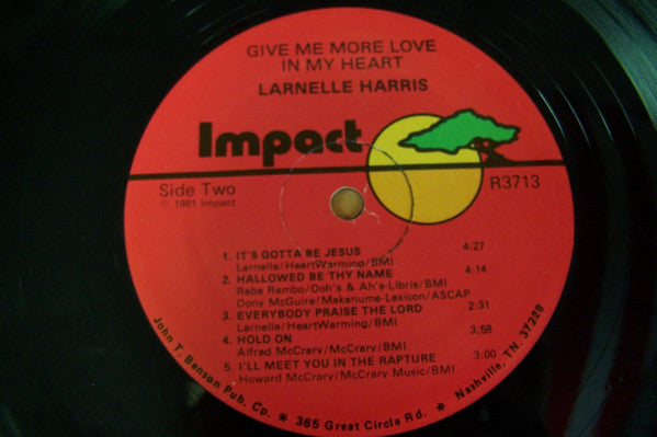 Larnelle Harris : Give Me More Love In My Heart (LP)