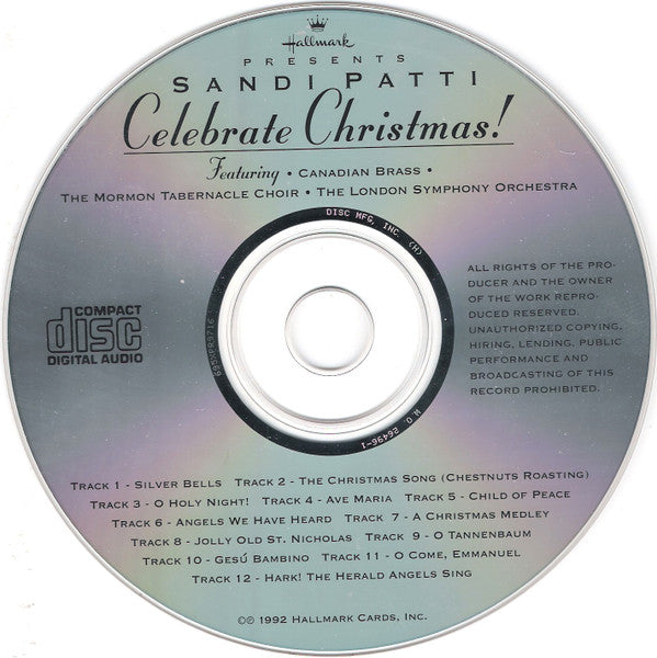 Sandi Patty Featuring... The Canadian Brass, Mormon Tabernacle Choir, London Symphony Orchestra : Celebrate Christmas! (CD, Album)