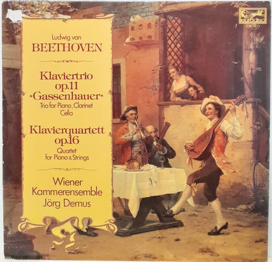 Ludwig van Beethoven, Wiener Kammerensemble, Jörg Demus : Klaviertrio Op. 11 "Gassenhauer" / Klavierquartett Op. 16 (LP)