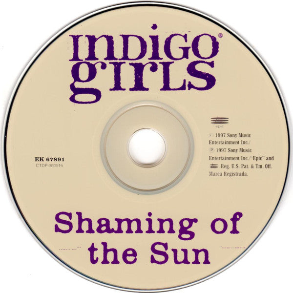 Indigo Girls : Shaming Of The Sun (CD, Album)