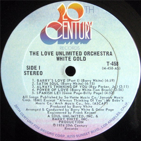 Love Unlimited Orchestra : White Gold (LP, Album)