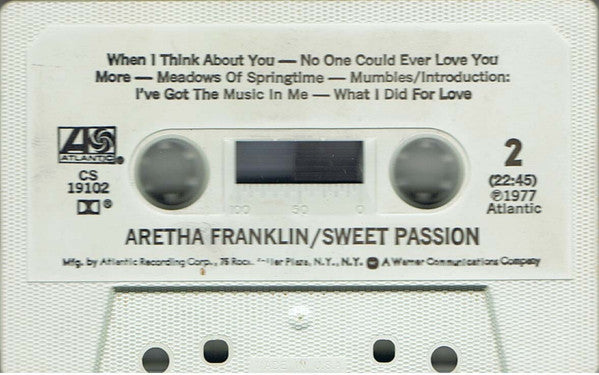 Aretha Franklin : Sweet Passion (Cass, Album)