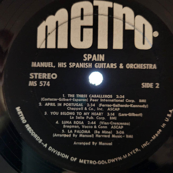Manuel, His Spanish Guitars & Orchestra : Spain (LP, Album)