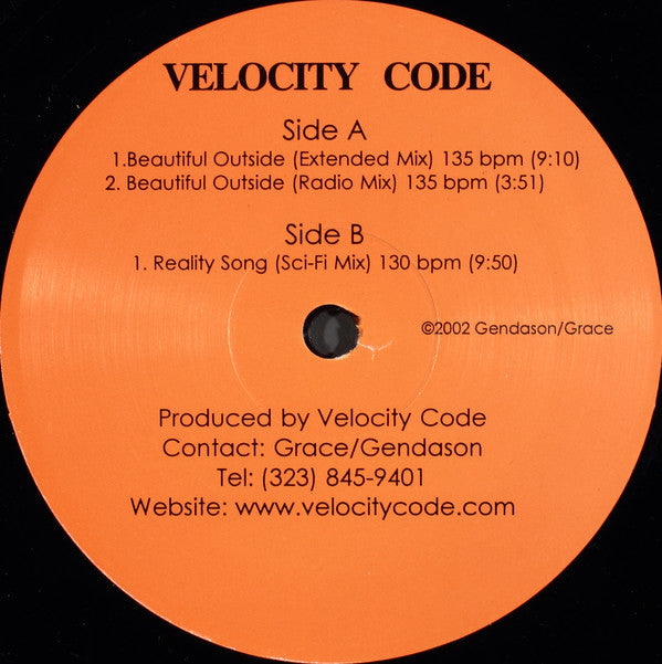 Velocity Code : Beautiful Outside (12")
