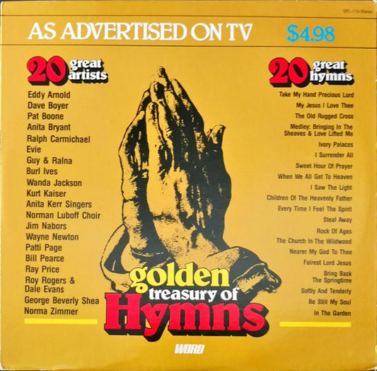 Various : Golden Treasury Of Hymns (LP, Comp)