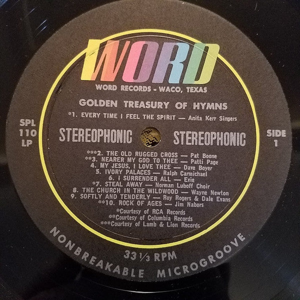 Various : Golden Treasury Of Hymns (LP, Comp)