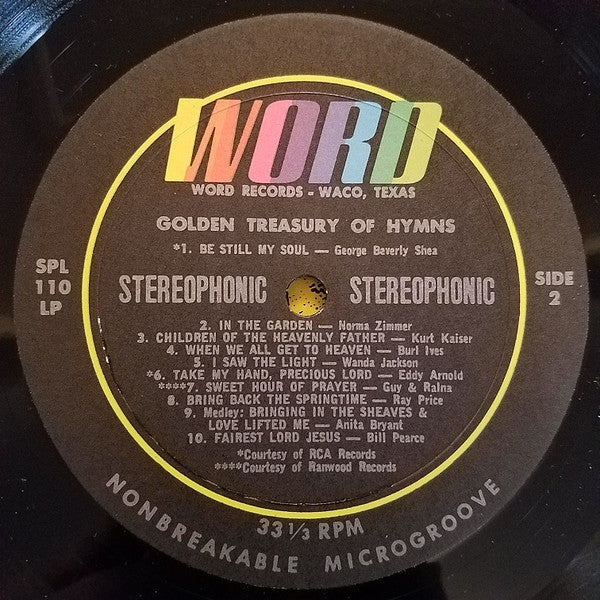 Various : Golden Treasury Of Hymns (LP, Comp)