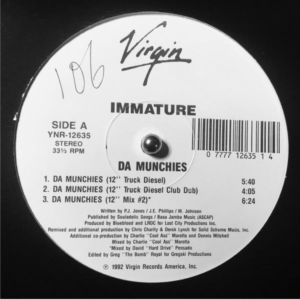 Immature : Da Munchies (12", Single)