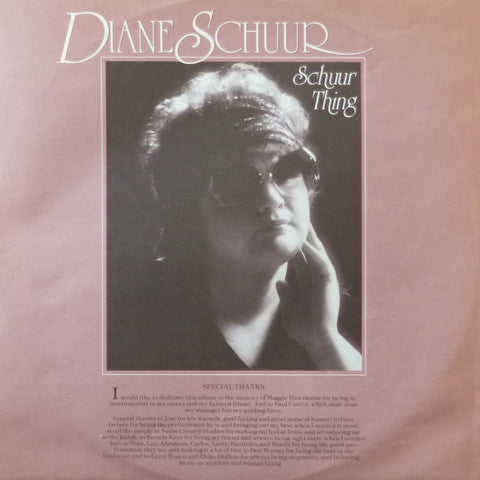 Diane Schuur : Schuur Thing (LP, Album)