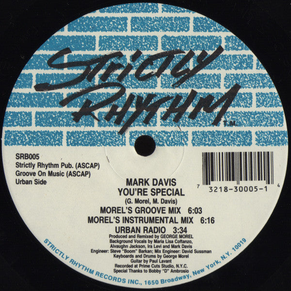 Mark Davis : You're Special (12")