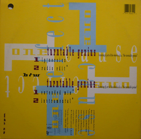 One Cause One Effect : Turntable Genius (12")