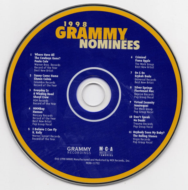 Various : 1998 Grammy Nominees (CD, Comp)