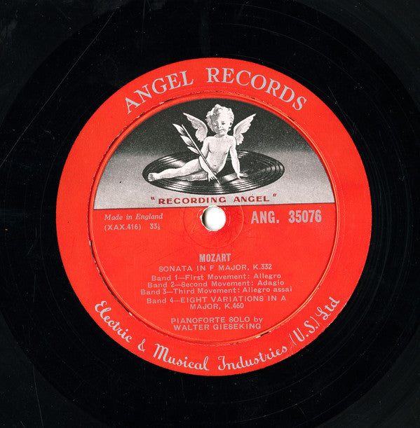 Wolfgang Amadeus Mozart - Walter Gieseking : Complete Works For Piano Solo, Volume IX (LP, Album)