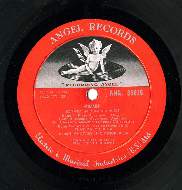 Wolfgang Amadeus Mozart - Walter Gieseking : Complete Works For Piano Solo, Volume IX (LP, Album)