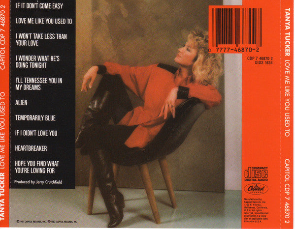 Tanya Tucker : Love Me Like You Used To (CD, Album)