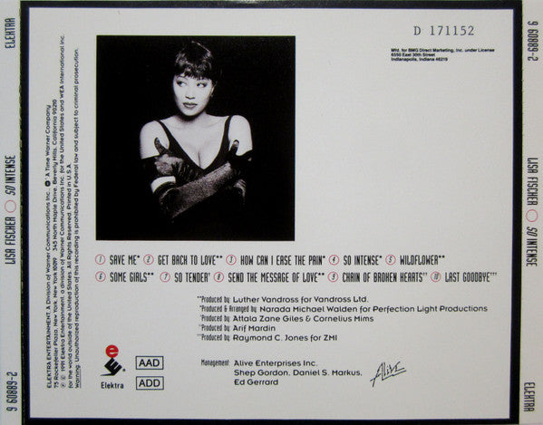 Lisa Fischer : So Intense (CD, Album, Club)