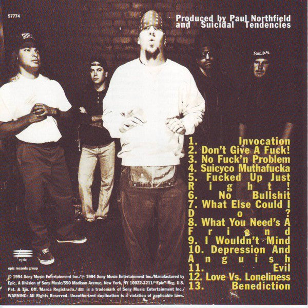 Suicidal Tendencies : Suicidal For Life (CD, Album, Pit)