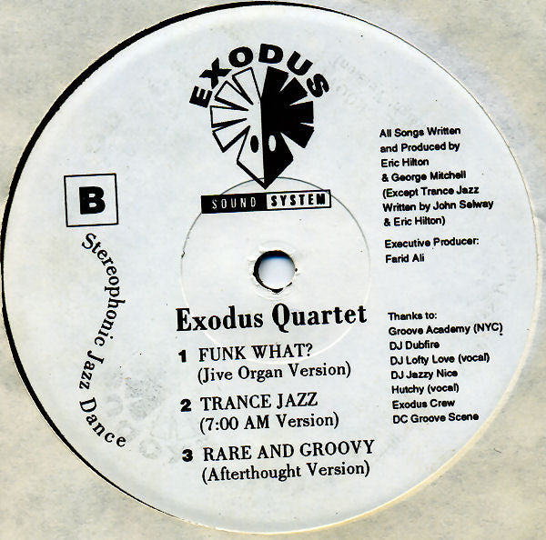 Exodus Quartet : Perfect Vibe (12")