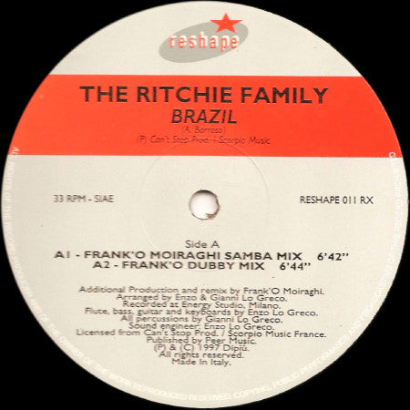 The Ritchie Family : Brazil (12")