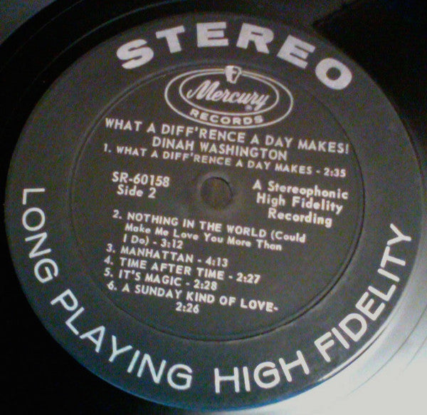 Dinah Washington : What A Diff'rence A Day Makes! (LP, Album)