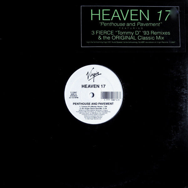 Heaven 17 : Penthouse And Pavement - The Tommy D Remixes (12", Single)