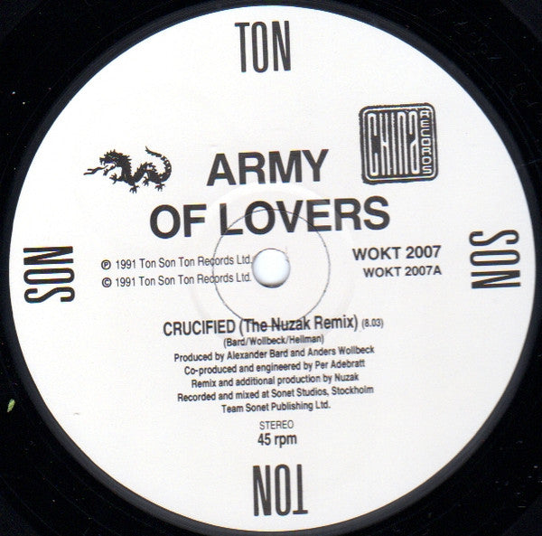 Army Of Lovers : Crucified (12", Single, P.R)