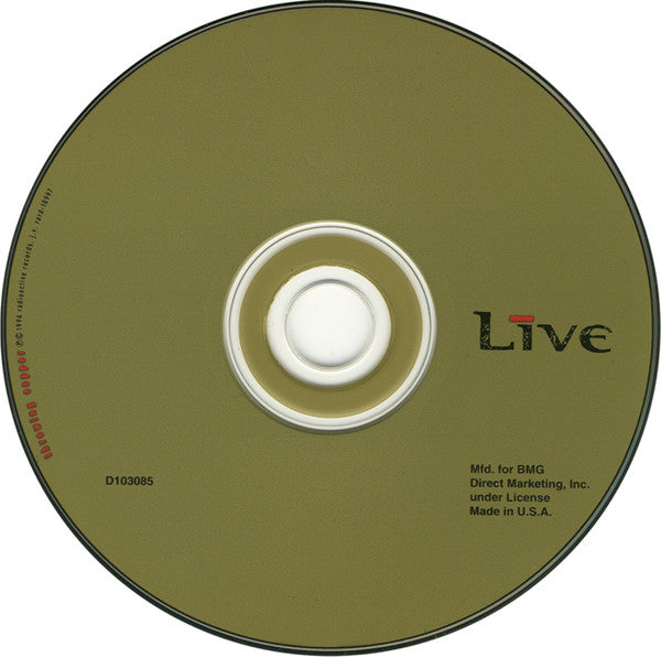 Live : Throwing Copper (CD, Album, Club, Red)