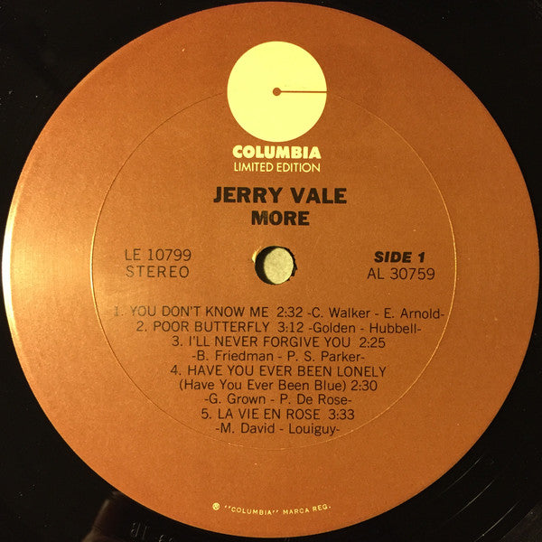 Jerry Vale : More (LP, Comp, RE)