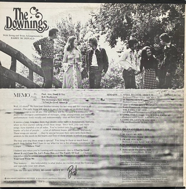 The Downings : I Feel So Good About It (LP, Album)