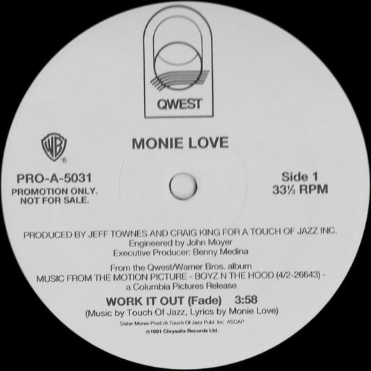 Monie Love : Work It Out (12", Promo)
